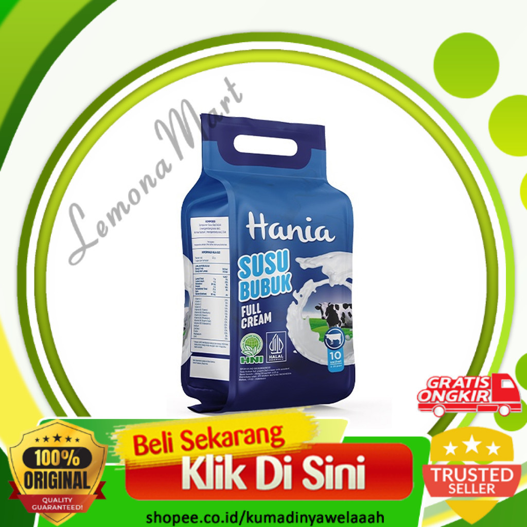 

Susu Sapi Bubuk Full Cream - Hania - HNI HPAI HK0-Lemonamart