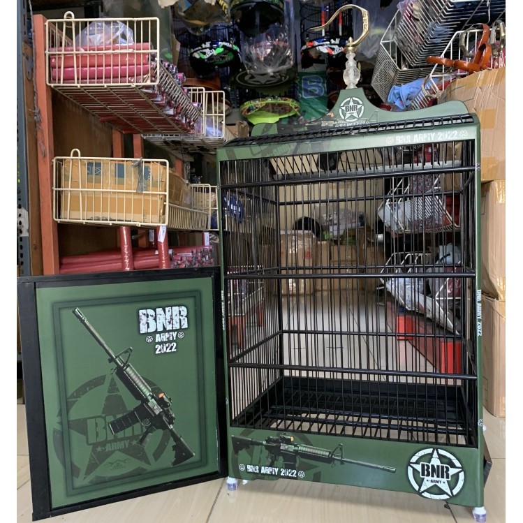 SANGKAR KANDANG KOTAK BNR ARMY BLACK GOLD BARU 2022 NO 1 DAN 2