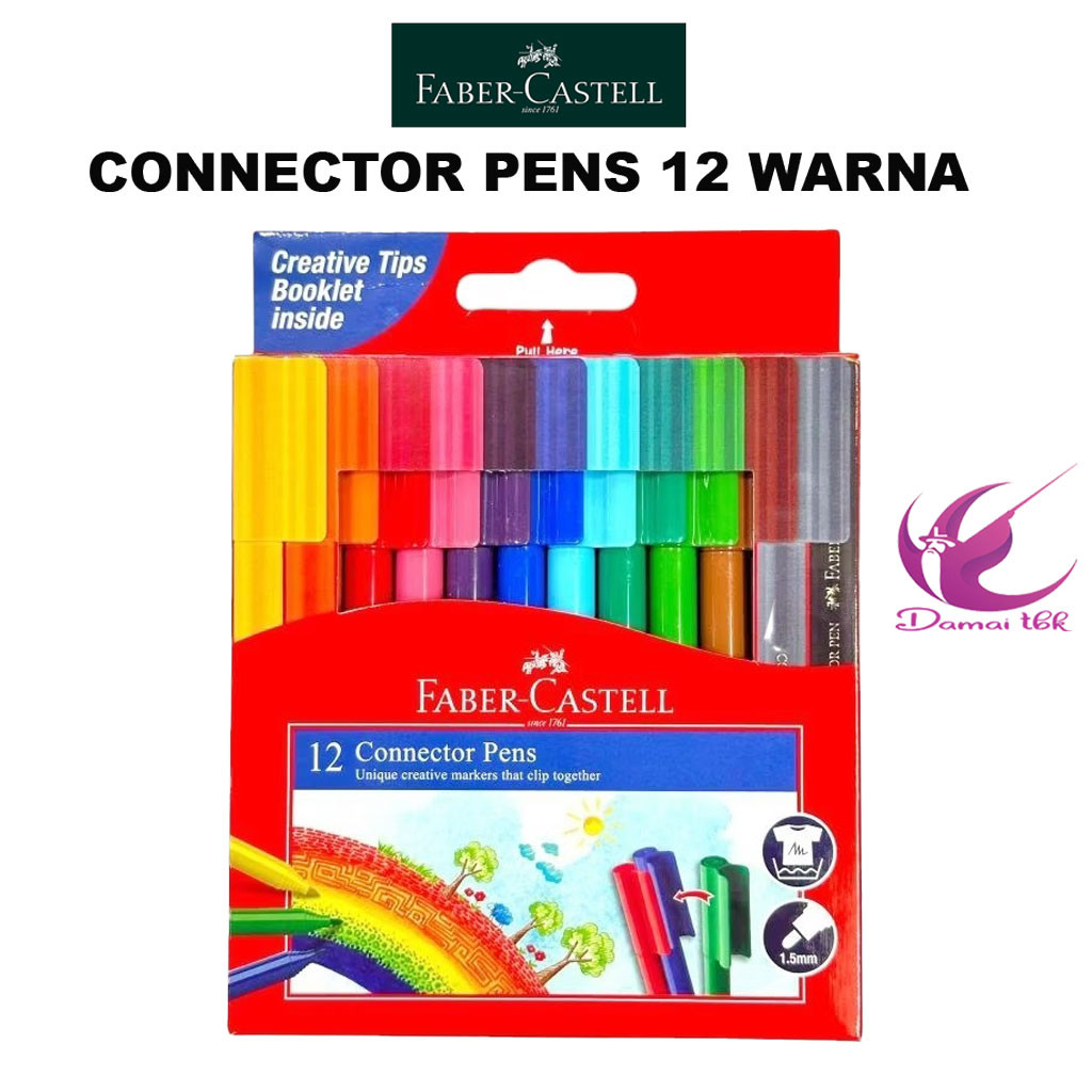 

Connector Pen 12 Warna Faber Castell / Spidol Mewarnai / Spidol Warna Faber Castell