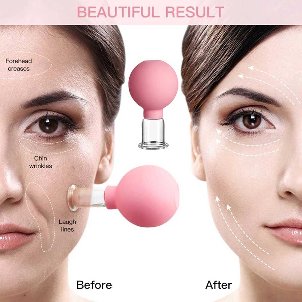 Facial Vacuum Cup Therapy Karet Bekam Wajah 1 PCS akupuntur wajah awet muda