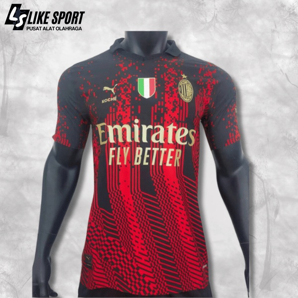 JERSEY BOLA PLAYER ISSUE AC MILAN 4TH KOCHE PI SPECIAL EDITION