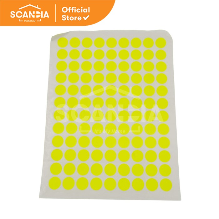 

SCANDIA Label Labels Neon Round Sizes Yellow (SL0032)