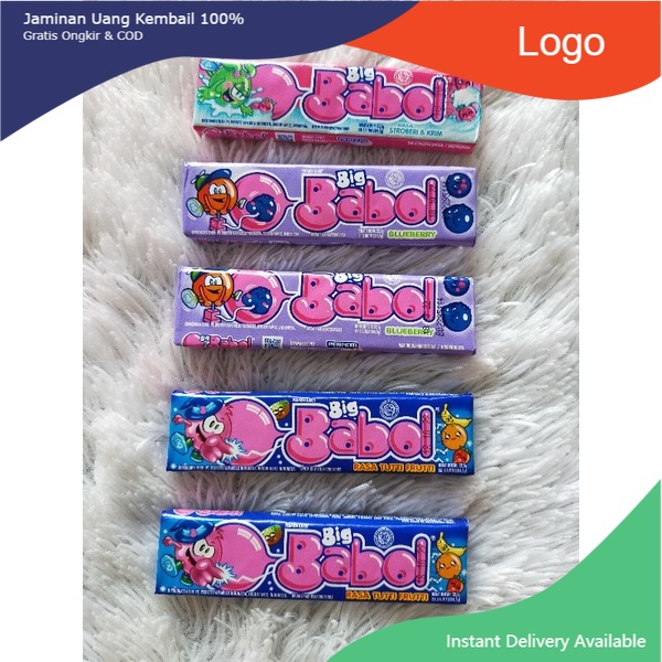 

Cemilan Permen big babol permen karet 1pcs