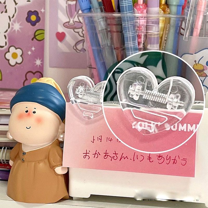 

1A. Paperclip Bentuk Hati Transparan (Thehanscorner)