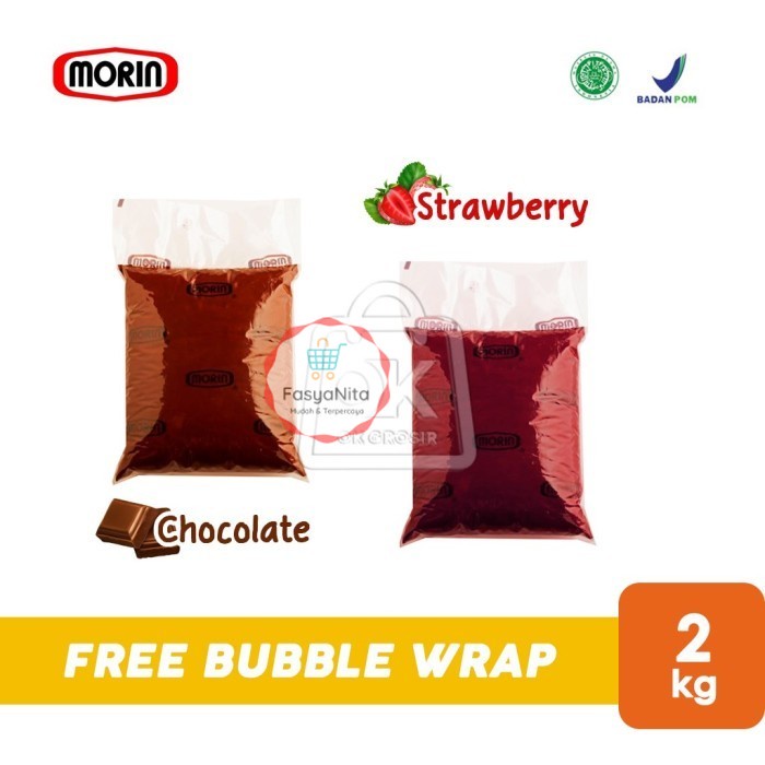 

Morin Topping Coklat / Strawberry / Orange Jam Refill Bag (2 Kg) - Strawberry - FasyAnita Mart Denpasar