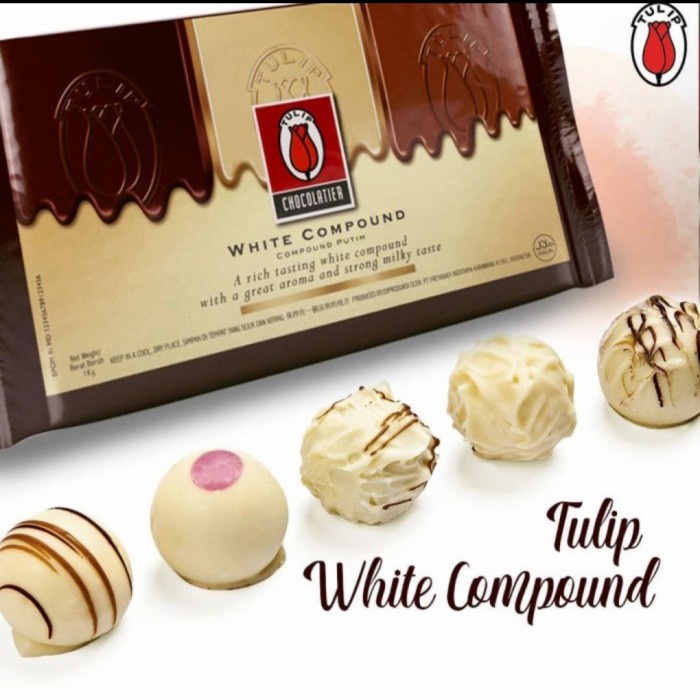 

Promo [ Best Seller ] Tulip White Chocolate Compound Cokelat Batang Putih 500 Gram