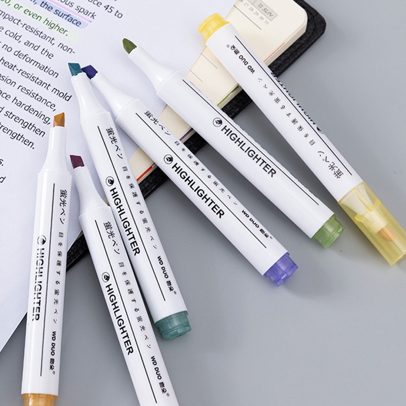 

Highlighter Spidol Morandi Tone Spidol Alat Tulis Siswa Penyorot Halus-G
