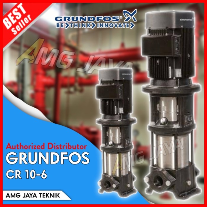 GRUNDFOS CR 10-6 Pompa Vertikal Multistage Jockey Pump / Transfer Pump