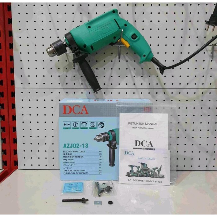 Mesin bor tangan 13mm drill driver AZJ02-13 DCA AZJ 02-13