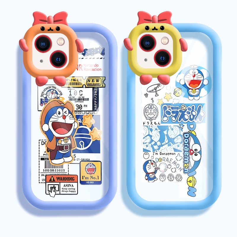 Cartoon Monster Case for vivo Y12S Y20 Y20A/i/S/G/SG Y11S Y12A Y30G Y19 Y35 Y22 Y50 Y30 Y30i Y17 Y3 Y12 Y15 Y11 Y16 Y02S Y15A/C/S Y01 Y10 t1 S1 Y7S Z1x Neo U5X Doraemon Kucing Robot Lucu Soft Silicone Cassing