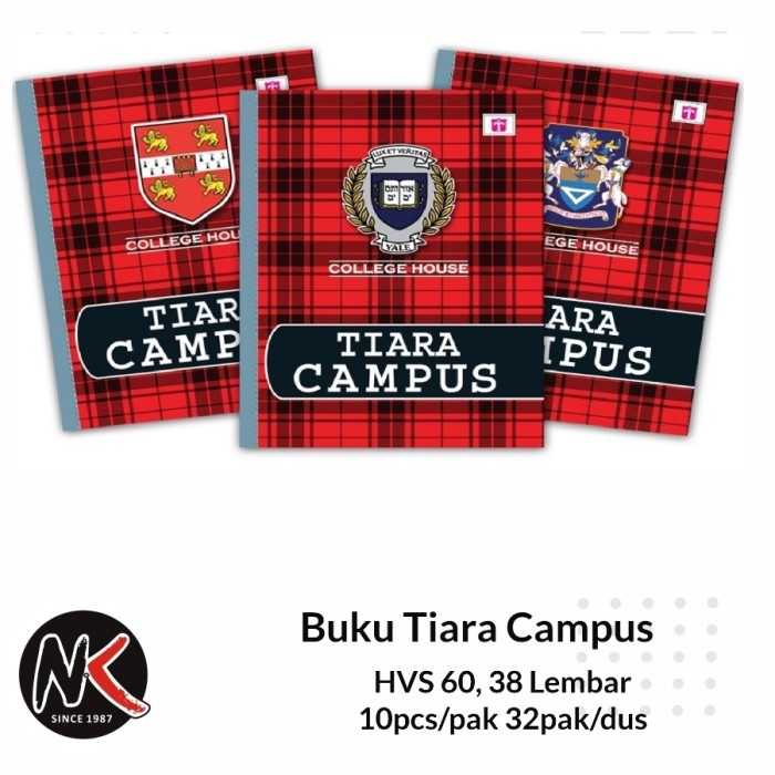 

Buku Tulis Campus Tiara Kwarto 38 Lembar