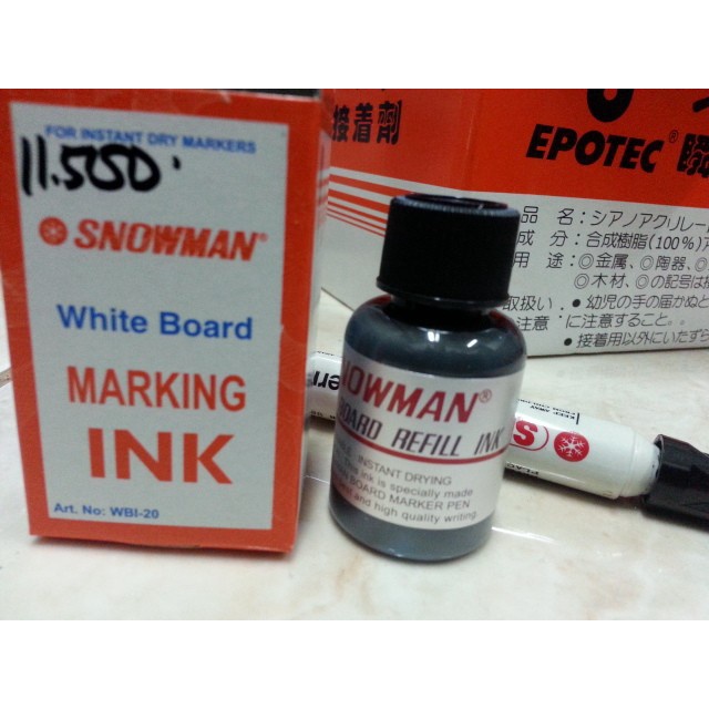 

Almy Isi tinta spidol white board/ refill Marking ink SNOWMAN