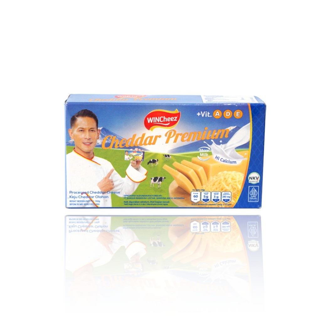 

WinCheez Cheddar Premium 160 Gr - Keju Cheddar