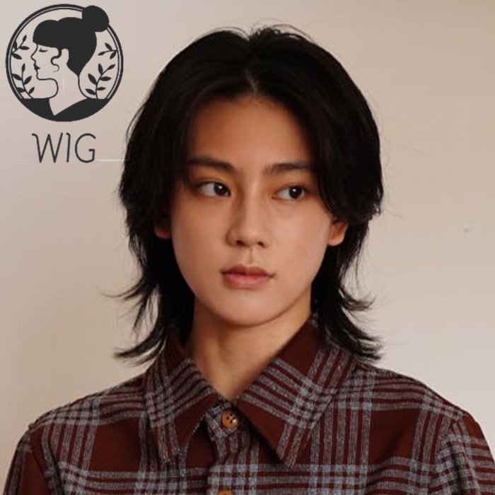 wig rambut pria Others rambut palsu cowok wik rambut pria keren rambut palsu cowok keren wig pria ra