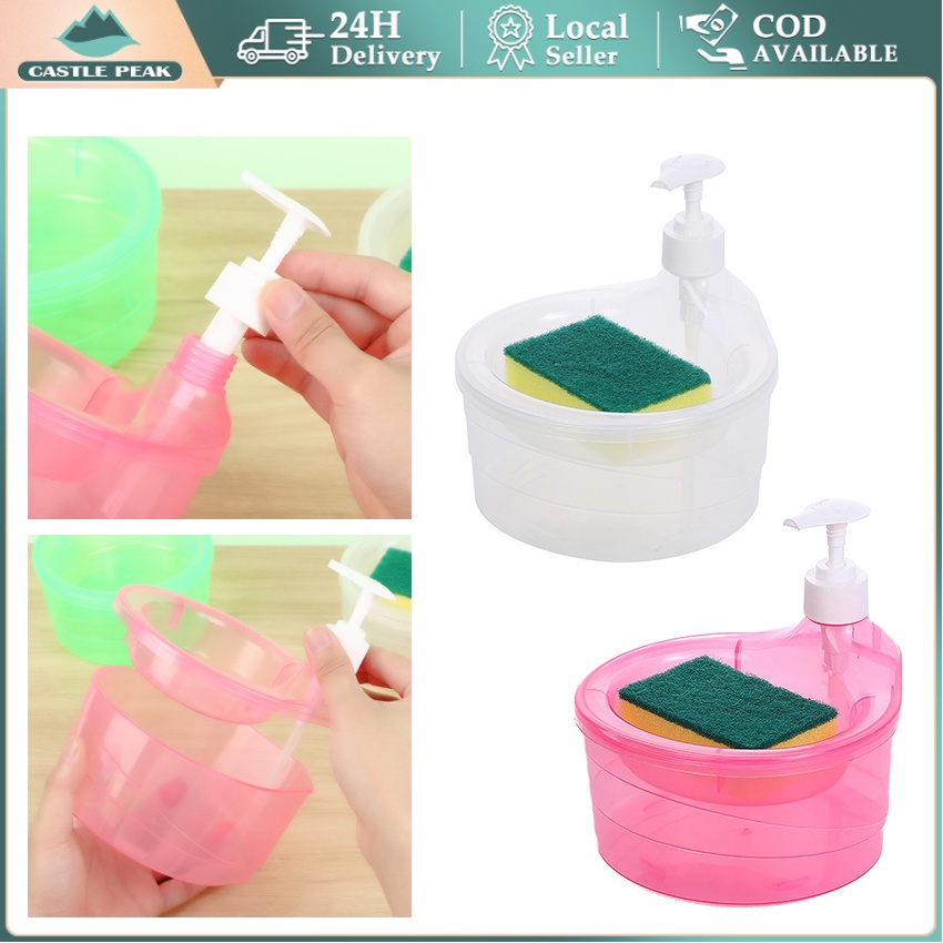 Tempat Sabun Cuci Piring Viral / Dispenser sabun cuci piring / Dispenser sabun cuci piring Mangkok /