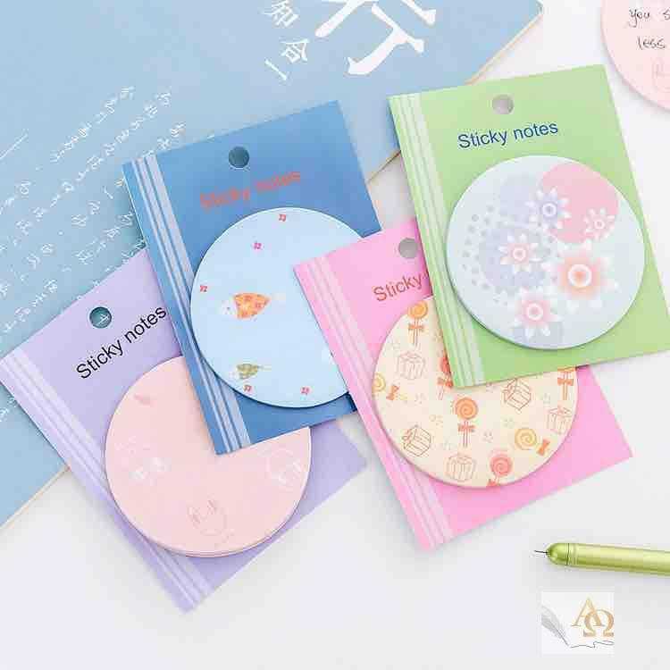 

Sticky Note Unik / Stick Note Bulat Warna Warni