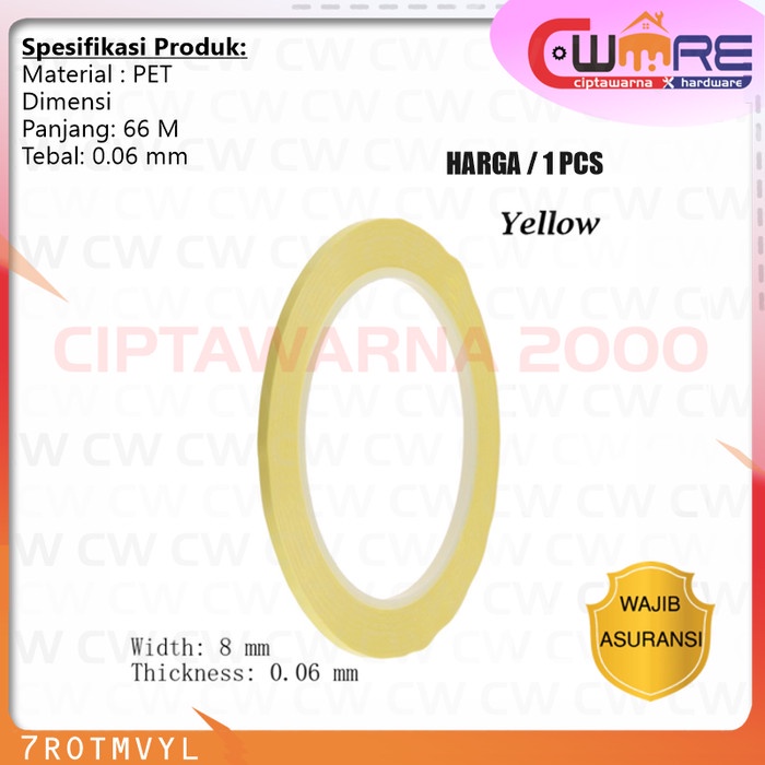 

Isolasi Lakban Mini Mylar Tape Perekat Insulated Solasi 8mm x 66M- BDB