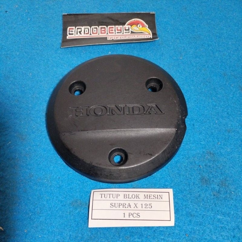 Tutup Crankcase / Blok Mesin Hitam Karisma Supra X 125 Rossi variasi & sparepart