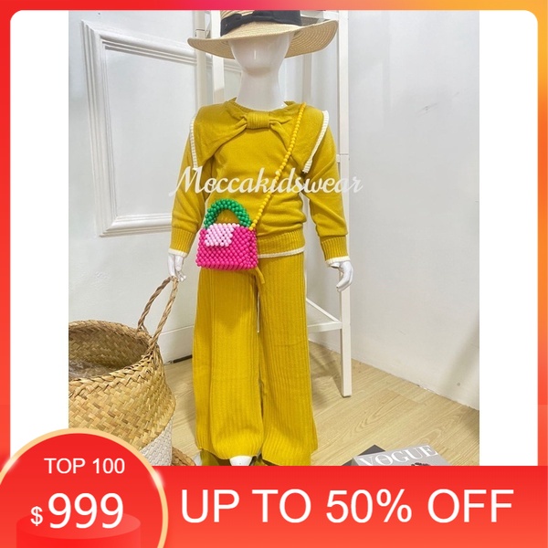 TERLARIS - SETELAN CELANA RAJUT ANAK COUPLE/SETCEL RAJUT ANAK/ONESET RAJUT - Alula Kids Wear