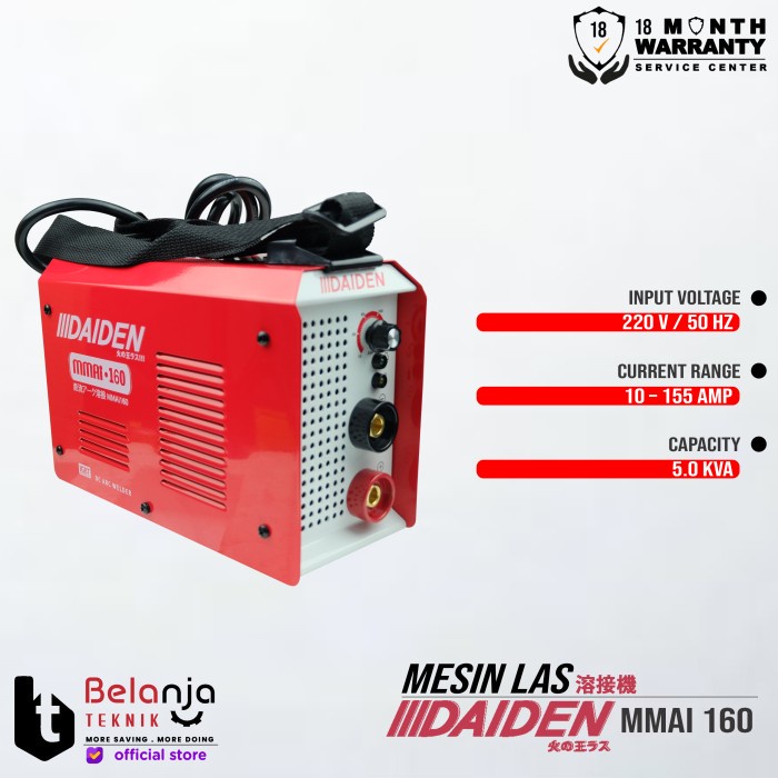 Daiden Mesin Travo Las Listrik MMAi 160 Inverter MMAi160 Trafo Las keren