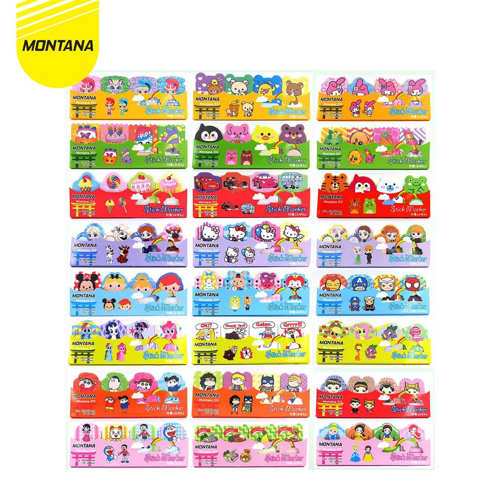 

Sticky Note Kertas Karakter / Stick Marker 212 ukuran lebar
