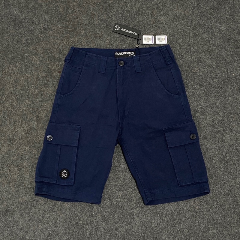 Celana Pendek Juice Ematic MWST Dondup Navy Original