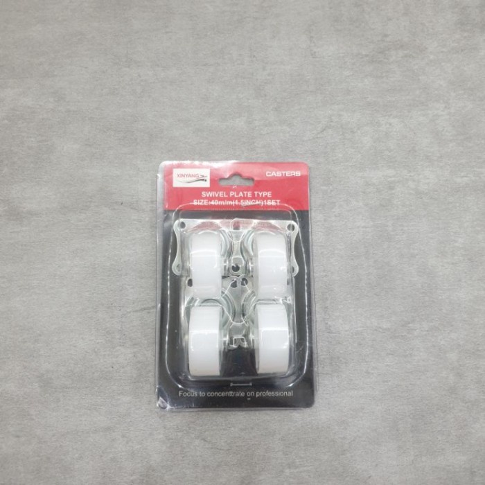 RODA NYLON PUTIH 1.5 INCH RODA NILON 1,5" INCH RODA ELASTIS 1 PCS