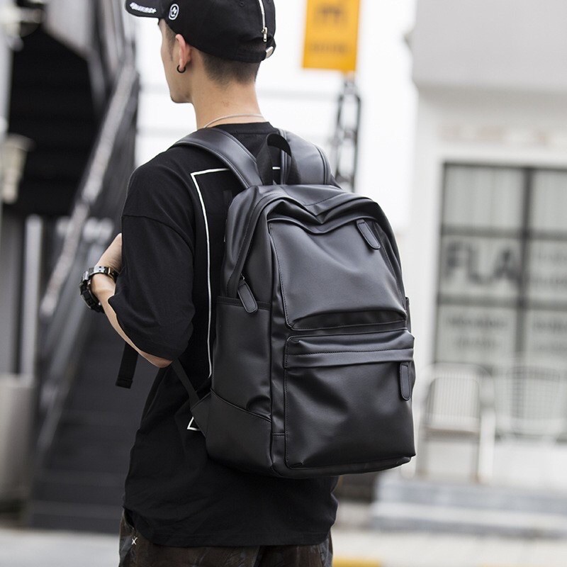 Endka.id - -Tas Ransel Pria Tas Backpack Terbaru Kulit Sintetis Kapasitas Besar Tas Punggung Pria & 