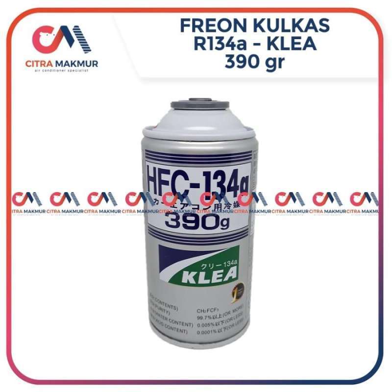 Freon R134 Klea Original Kulkas AC Mobil Auto Refrigrant R 134 R134a Tabung Can Isi 390 gram Preon O