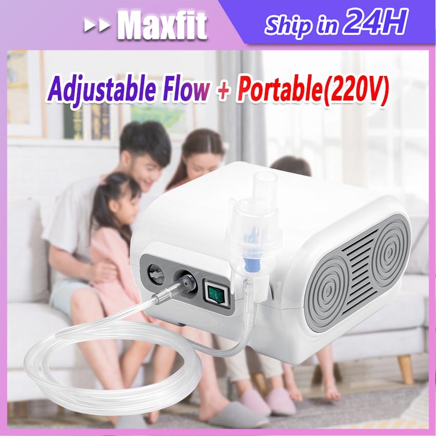 220V Nebulizer Alat Uap Nebulizer Air Compressor Nebulizer Alat Terapi Uap Alat Bantu Pernafasan Ala