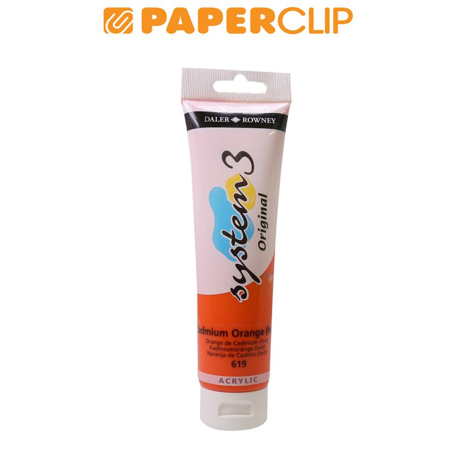 

ACRYLIC COLOR DALER ROWNEY SYSTEM3 150ML 129150619 CADMIUM ORANGE (HUE)