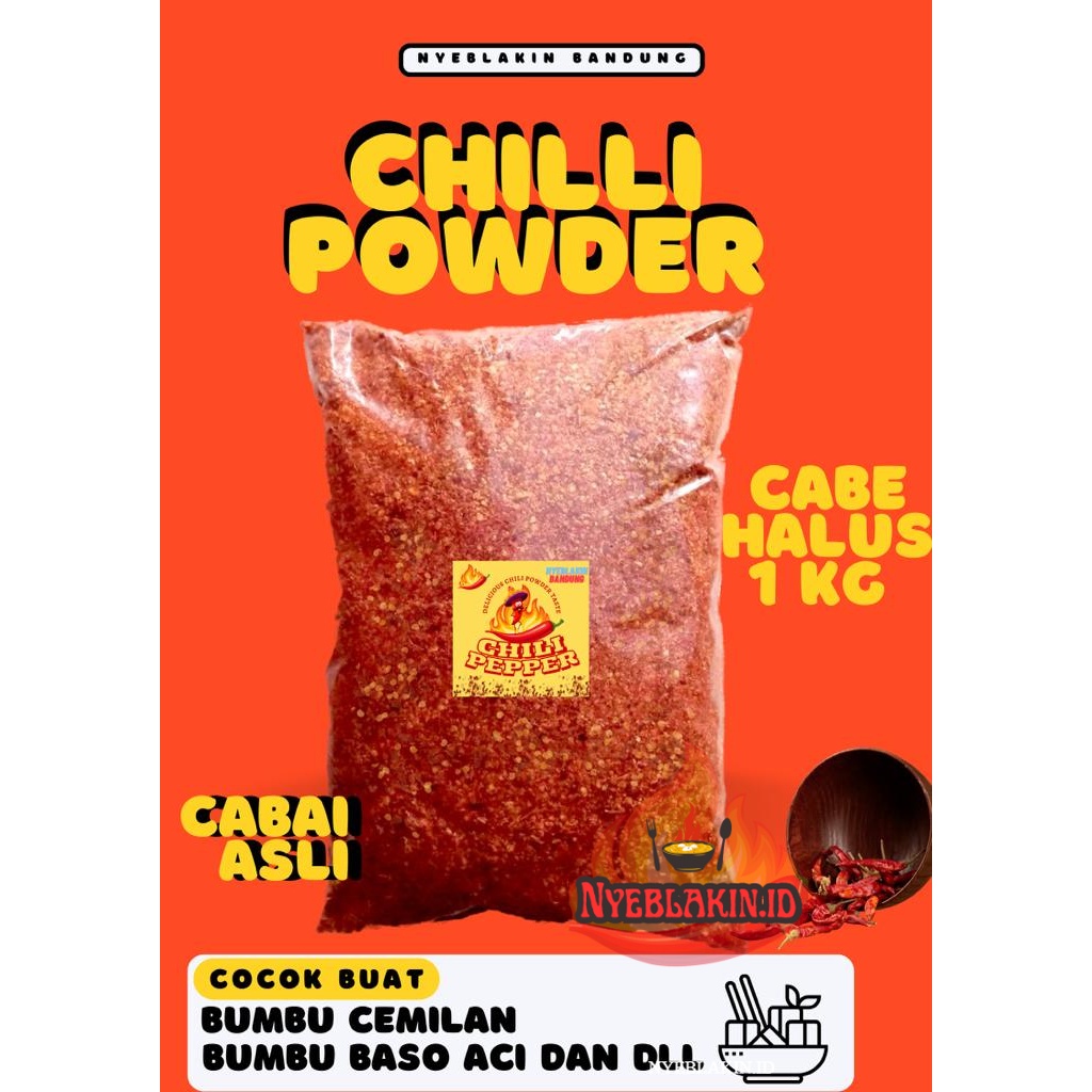 

CABE BUBUK HALUS SUPER PEDAS 1KG CHILLI POWDER BUBUK CABE PEDAS