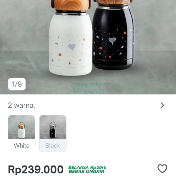 tumbler termos kopi kenangan tempat minum botol minum sale - pink