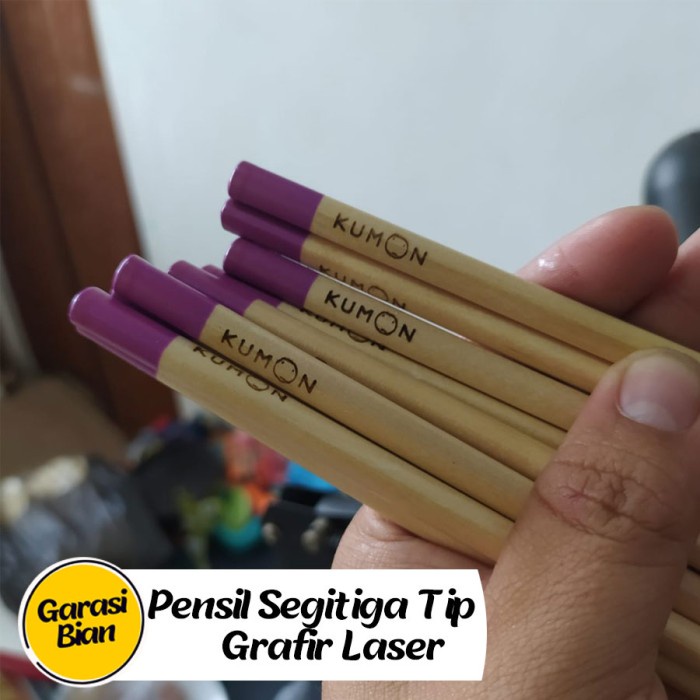 

Grafir Custom Nama Logo Pensil Segitiga Tip buat Promosi Hotel Sekolah - Polos