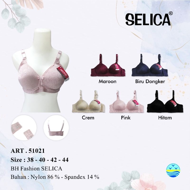 Selica - Bra Fashion Tanpa Kawat Cup Extra Besar BH 51021