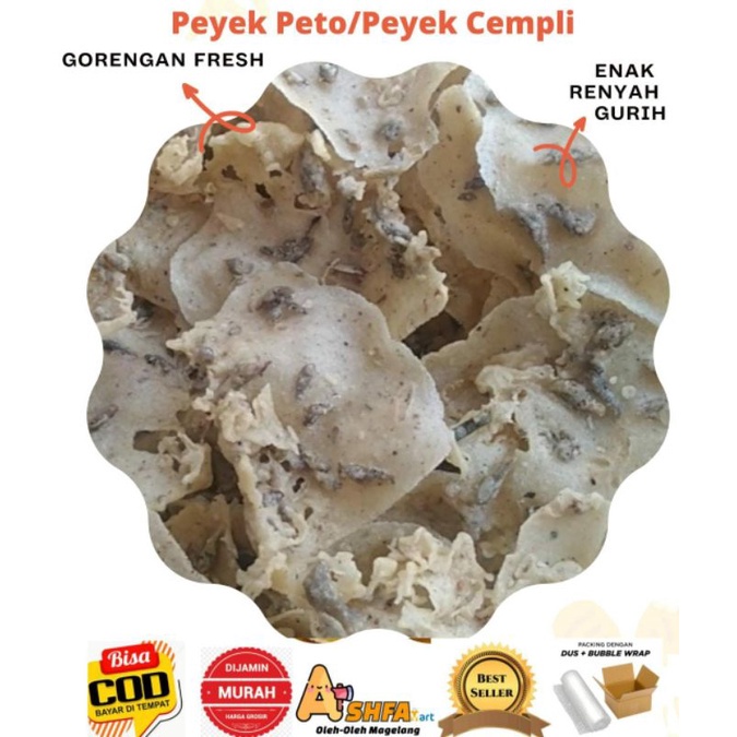 

peyek petho khas magelang 500gr peyek cempli peyek cetol peyek petol peyek peto