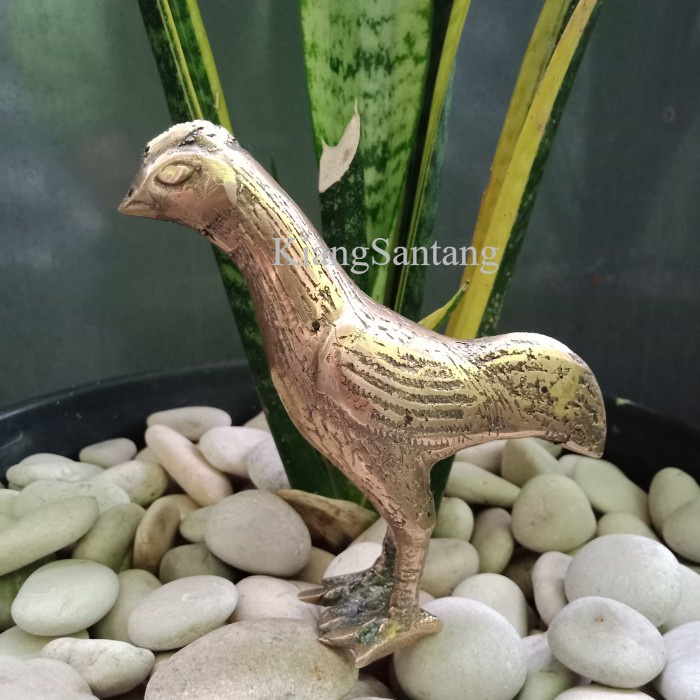 Patung Ayam Kuningan antik