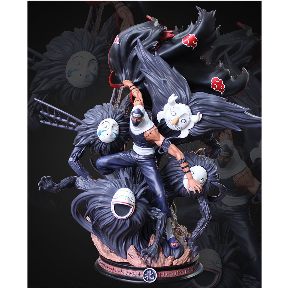 SHP-JF Action Figure Naruto Akatsuki Kakuzu GK Studio - Action Figure Statue Akatsuki Kakuzu Clouds 