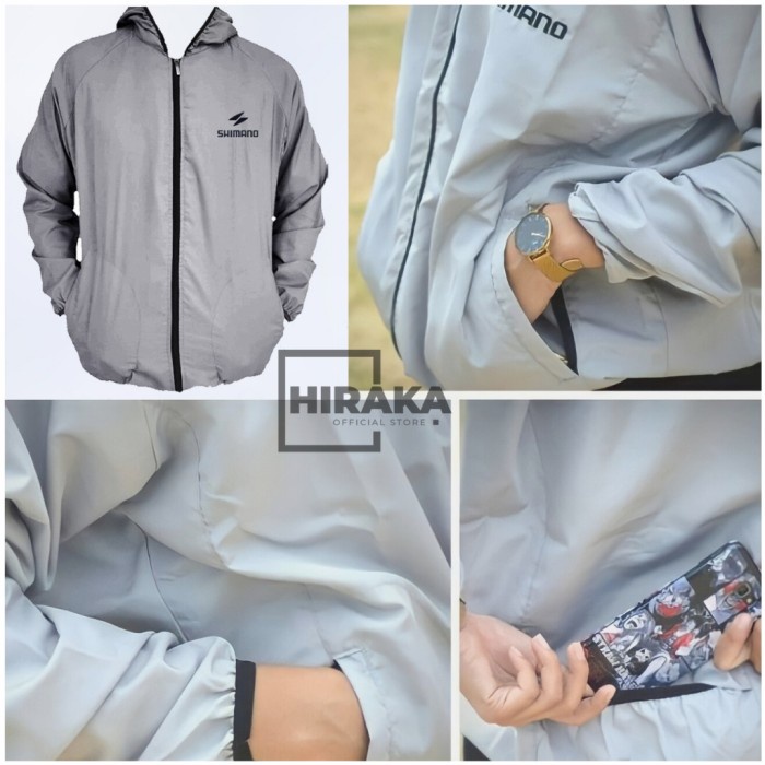 ✨LARIS✨ -Jacket Sport Running Jaket Jogging Parasut Outer Olahraga Pria Wanita - Orange, M