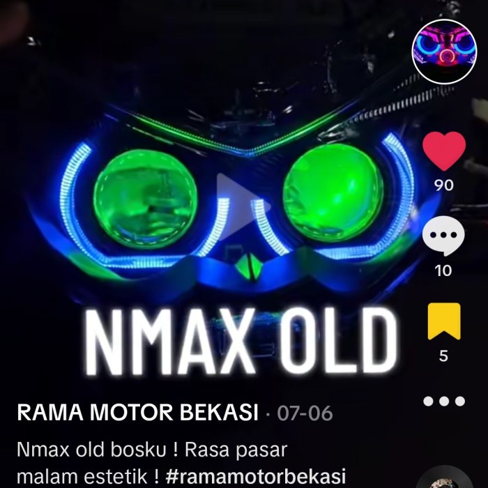 HEADLAMP NMAX OLD ISI BILED AES TURBO SE