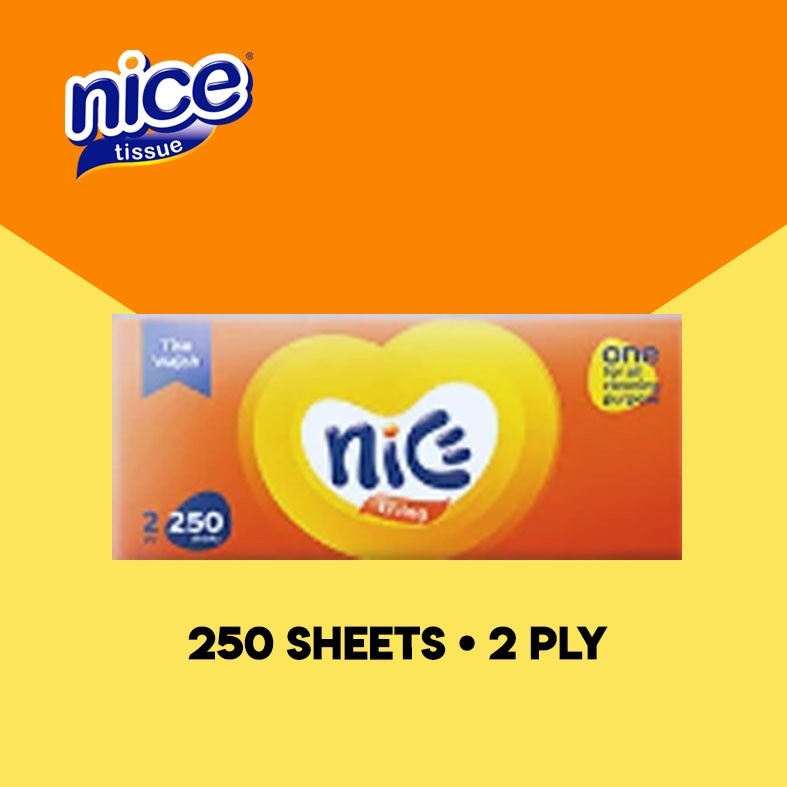Tissue Nice 250 Sheets 2 Ply Facial Tisue Tisu Wajah Murah Grosir