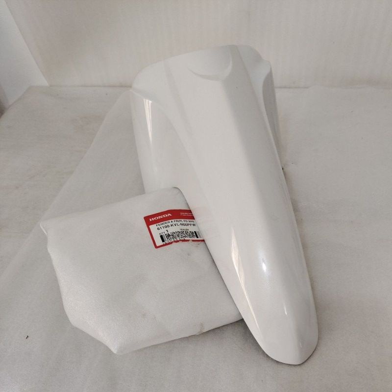 COD Spakbor slebor depan PUTIH Honda Supra X 125 ORIGINAL 61100-KVL-N00PFW ADASTOKNYA