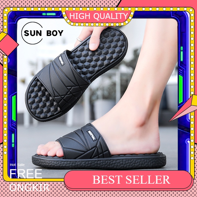 BEST SELLER SUN BOY┃Sandal Pria Sandal Cowok Posee Sandal Sendal Slop Pria Sandal Slop Sandal Rumah 