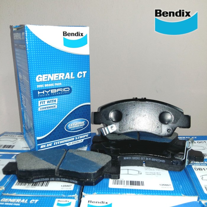 BENDIX Honda Brio Semua Tahun dan tipe Kampas Rem Depan DB1262 Kampas Rem Mobil