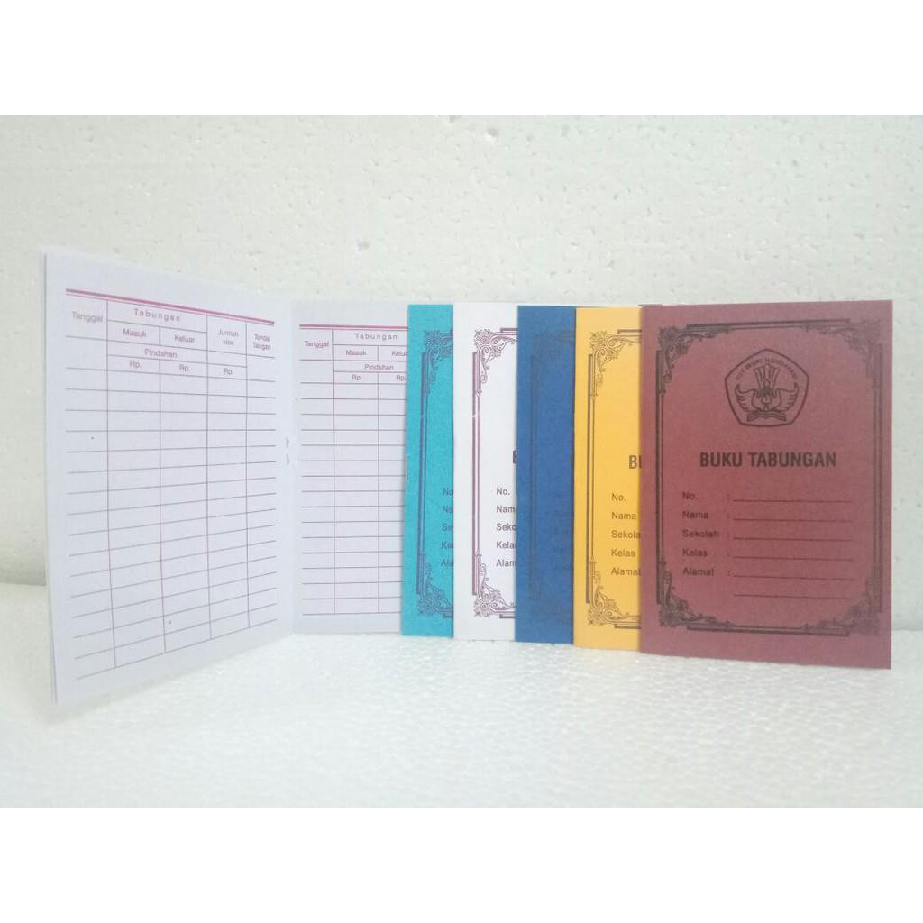 

H7Y Buku tabungan (100pcs) anak sekolah sd smp