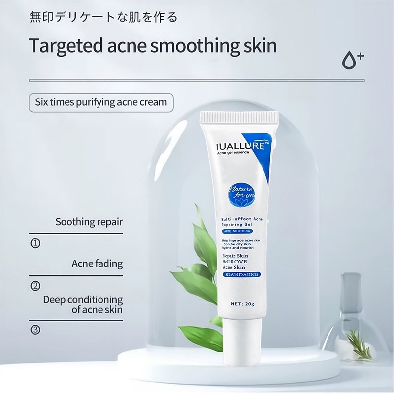(VIRAL) IUALLURE Obat Jerawat China Paling Ampuh Obat Jerawat dan Bekas Jerawat 20 g