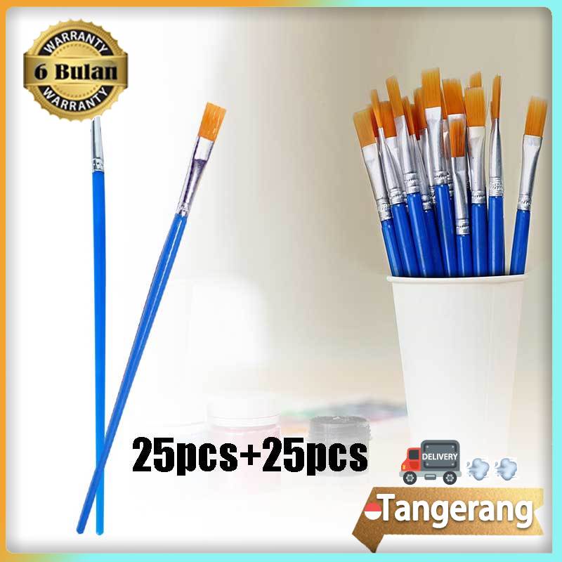 

50pcs/set Kuas Lukis Set Paintbrush Paint Brushes Artist Paint Brush