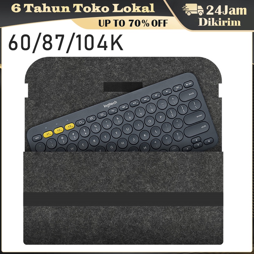 Tas Keyboard Carrying Case / Compact Mechanical Keyboard / Bluetooth Keyboard Pouch Casing Pelindung