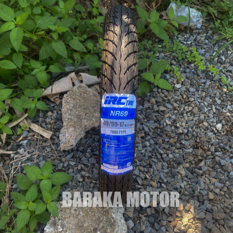 Ban Luar Tubetype Belakang 80/90-17 Revo 100 Supra X 125 Sepeda Motor Belakang (NR69 IRC)