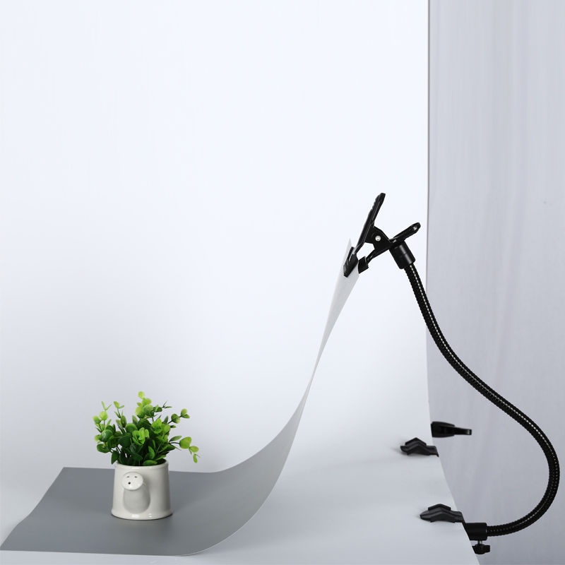 Klip Penjepit Latar Belakang Pemegang Studio Foto Lengan Fleksibel / Clip Clamp Background Holder Fl